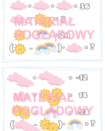 Zagadki logiczne - liczby całkowite klasy 5, 6, 7, 8