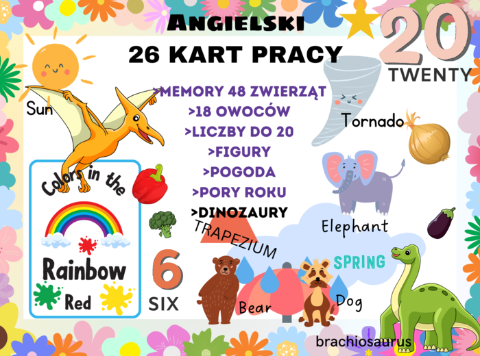 Angielski 26 Kart Pracy