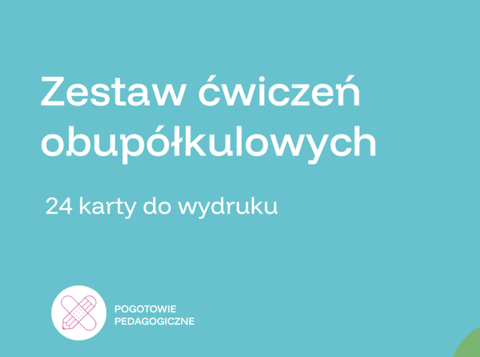 Zestaw ćwiczeń obupółkulowych- 24 karty