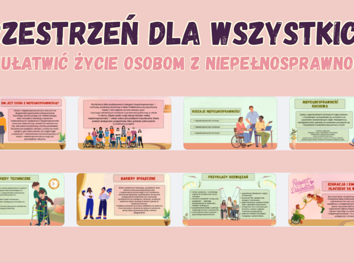 Edukacja Zdrowotna, Godzina wychowawcza- Przestrzeń dla wszystkich –jak ułatwić życie osobom z niepełnosprawnością .– kl 6- 17 SLAJDÓW PDF