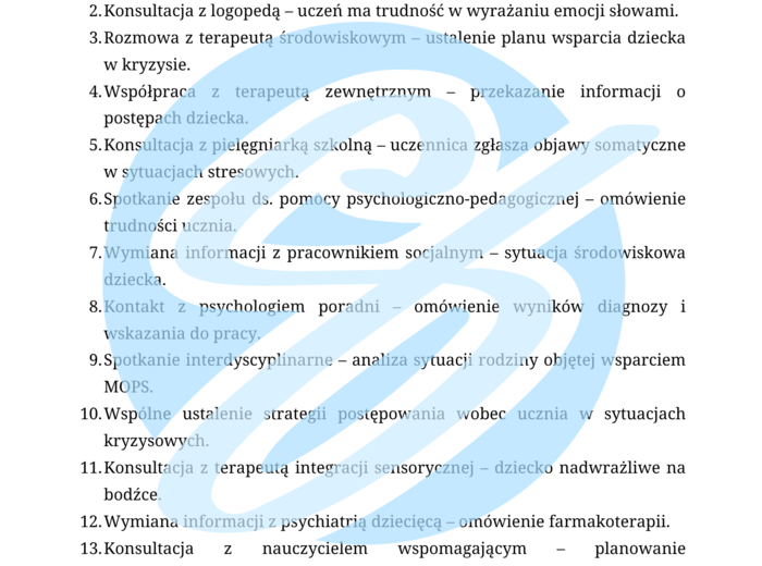 Psycholog w szkole podstawowej – przykładowe wpisy do dziennika