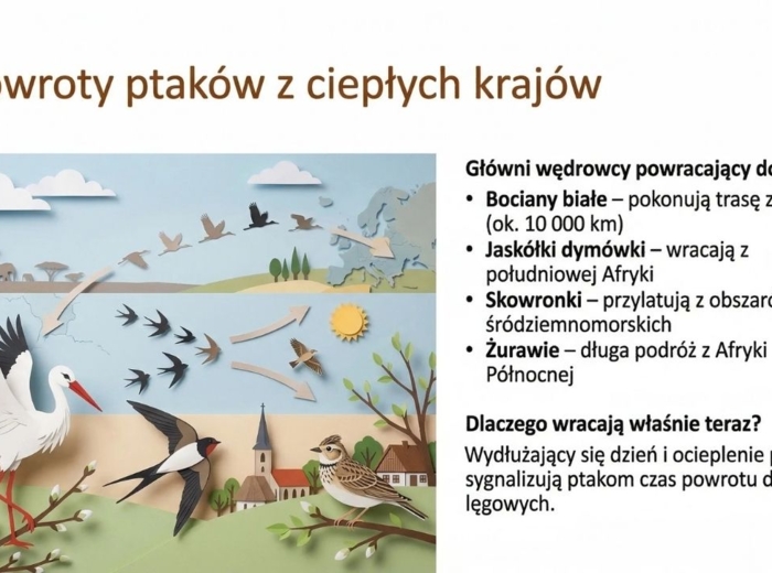 Wiosna - prezentacja, gazetka szkolna, materiały