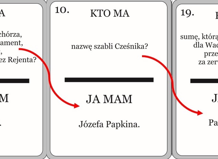Kto ma? ”Zemsta” Aleksandra Fredry – quiz karciany