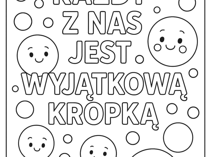 Kolorowanka XXL - Dzień Kropki