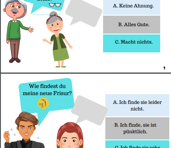 Dialogi w obrazkach - język niemiecki