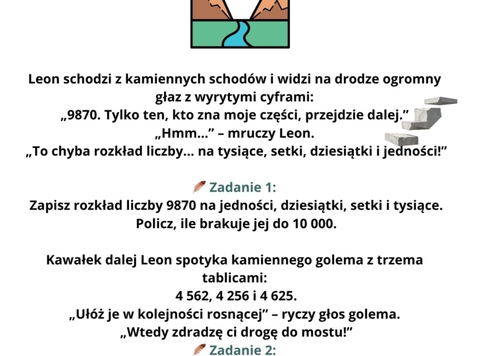 Liczby i Działania Klasa 5: Powtórzenie w formie storytellingu, " Matematyczna wyprawa po Krainie Liczb"