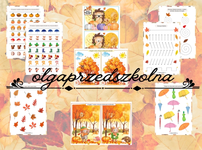 Jesienne ćwiczenia dla przedszkolaków
