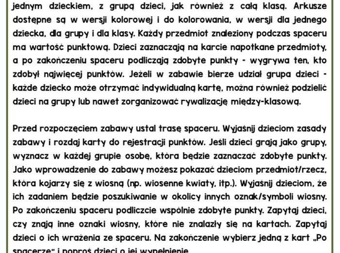 Wiosna - Gra Terenowa