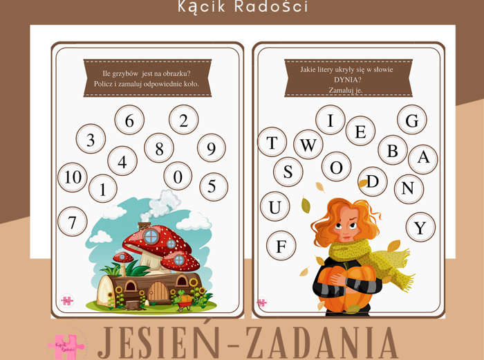 Jesienny zestaw zadań