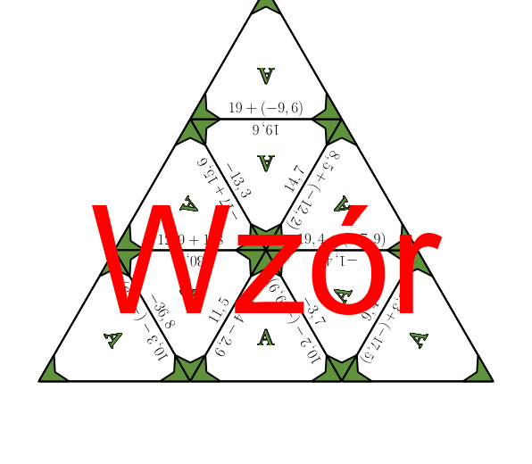 Trimino - Dodawanie i odejmowanie dodatnich i ujemnych liczb dziesiętnych | matematyka