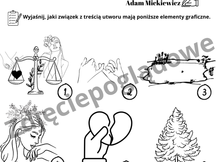 Ikonki – Świtezianka, zadanie egzaminacyjne – egzamin ósmoklasisty