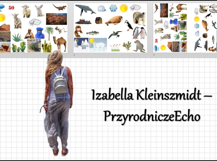 Materiał do wycięcia/wycinanka do notatki „Krajobrazy pustyń gorących i lodowych” w pdf. Geografia 5, dział „Krajobrazy świata”.