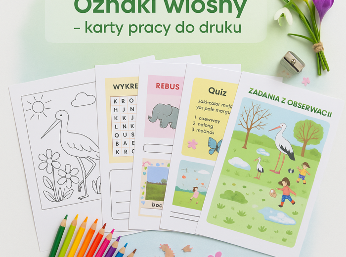 Karta pracy „Oznaki wiosny”