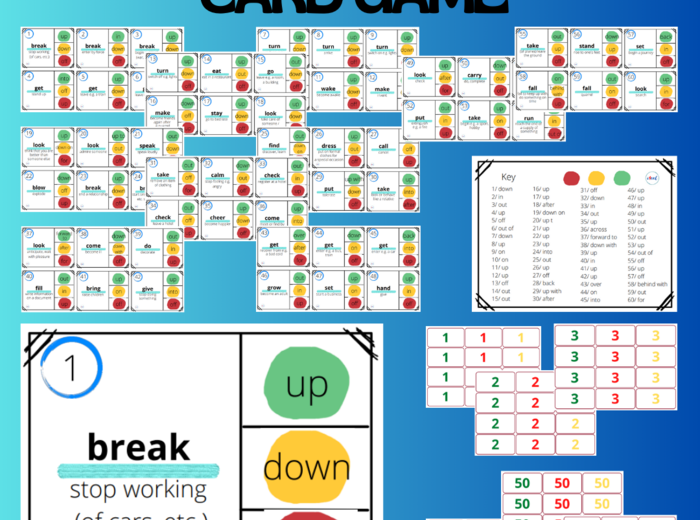 PHRASAL VERBS CARD GAME