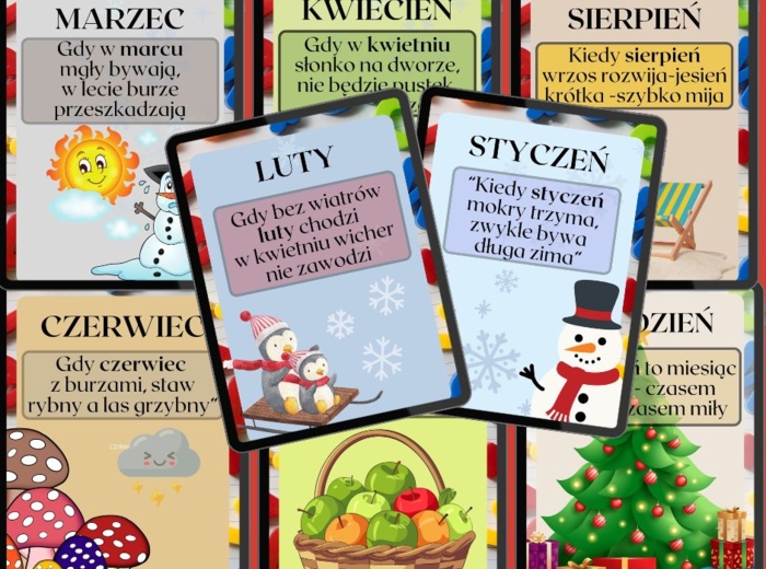 12 MIESIĘCY Z PRZYSŁOWIAMI