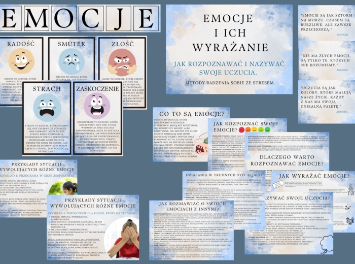 "Emocje i ich wyrażanie: Jak rozpoznawać i nazywać swoje uczucia. " - gazetka dla uczniów