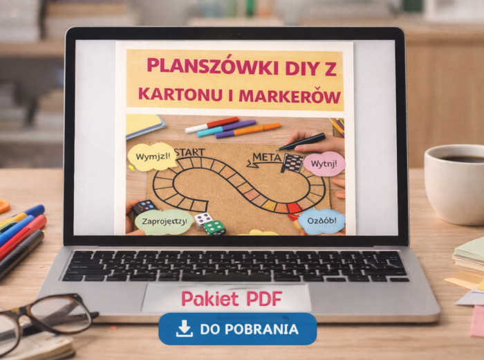 Planszówki DIY z kartonu i markerów