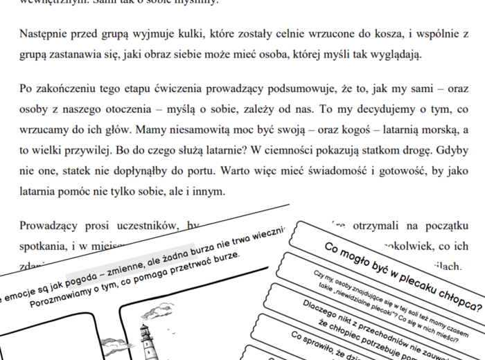 Materiał dla psychologa, pedagoga, wychowawcy: Wzmacnianie odporności psychicznej i umiejętności radzenia sobie w kryzysie