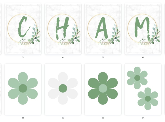 KOCHAMY WAS - GIRLANDA + KWIATUSZKI