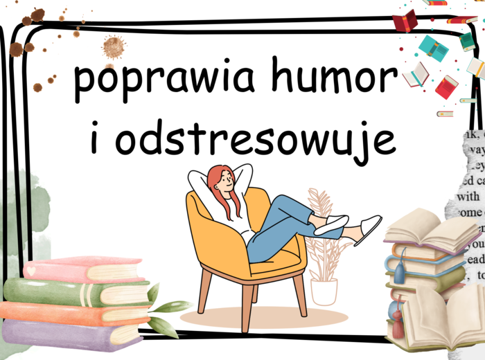 Zalety czytania książek 14 kart