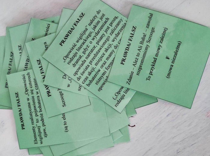 Opowieść wigilijna - Prawda/ Fałsz