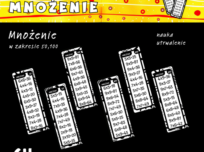 Sprawdzajki - tabliczka mnożenia