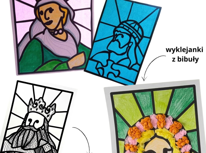 Szablony do prac plastycznych (Władcy Polski) - Historia na kartach