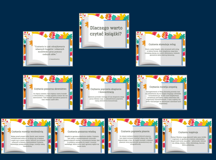 DLACZEGO WARTO CZYTAĆ KSIĄŻKI? - zalety czytania - Dzień Książki – BIBLIOTEKA - gazetka – wersja 2