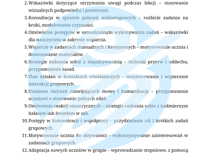 Nauczyciel wspomagający w szkole podstawowej – przykładowe wpisy do dziennika