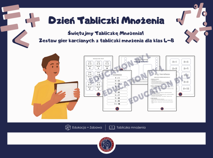 Gry do nauki tabliczki mnożenia dla dzieci | Zestaw gier edukacyjnych | Skuteczna nauka przez zabawę | Dzień Tabliczki Mnożenia