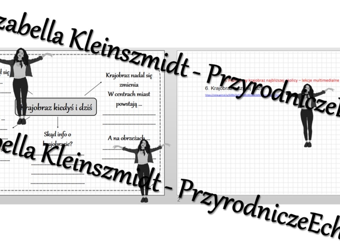 Karta pracy i pomysł/inspiracja na lekcję „Krajobraz wczoraj i dziś” - karta pracy wykonana w power point + gratisowy pomysł na lekcję - link do lekcji multimedialnej niekomercyjnej wykonanej w genial.ly do indywidualnego pobrania i użycia do celów nieko