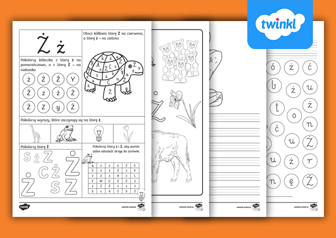 Litera Ż | Darmowy zestaw ćwiczeń