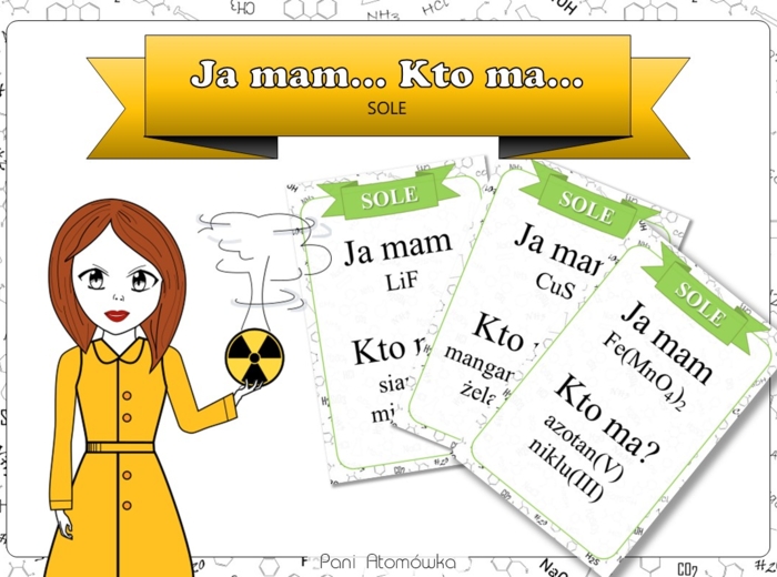 Klasa 8 Chemia. Sole. Ja mam… Kto ma...