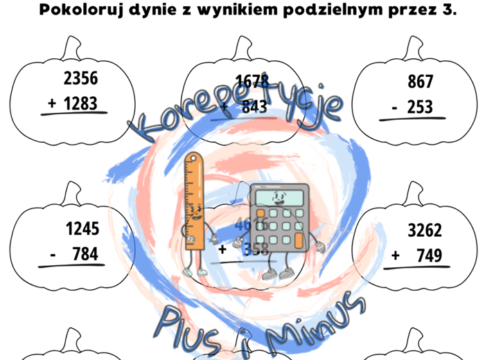 Działania pisemne karty pracy Halloween