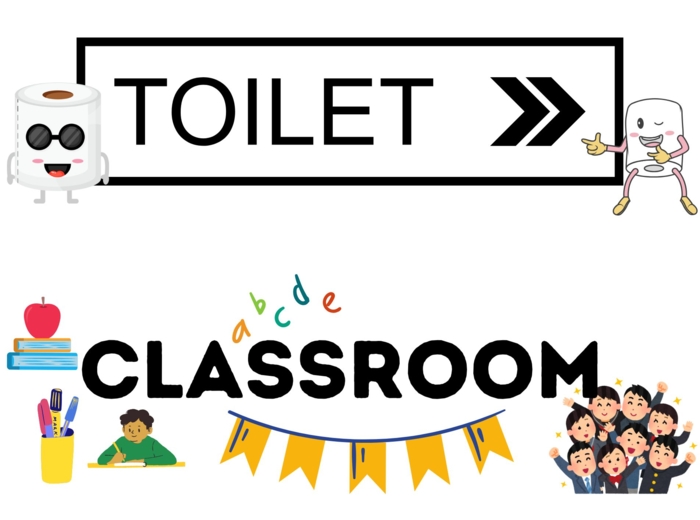 Napisy na pomieszczenia w szkole po angielsku