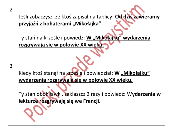 Mikołajek- test na uważność