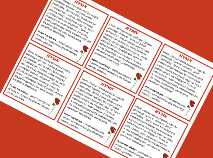 HYMN – cechy – wklejka - liryka