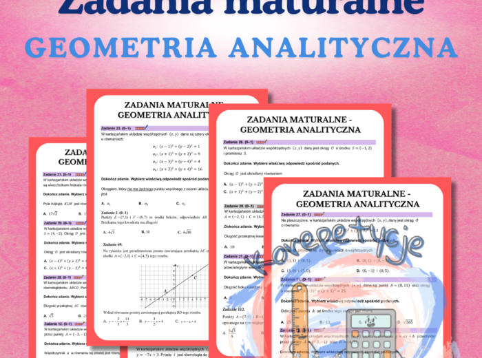 Zadania maturalne - geometria analityczna