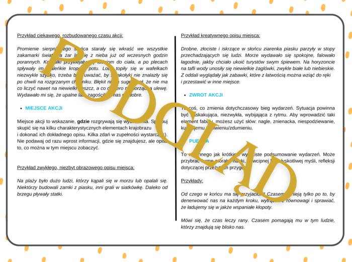 Sposób na opowiadanie - poradnik, ćwiczenia, karty pracy