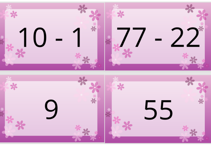 Fiszki z odejmowania do 100 – do samodzielnego wydruku