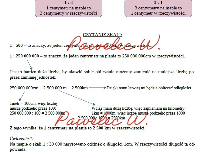 SKALA - wprowadzenie + 2 zadania - PLAKAT