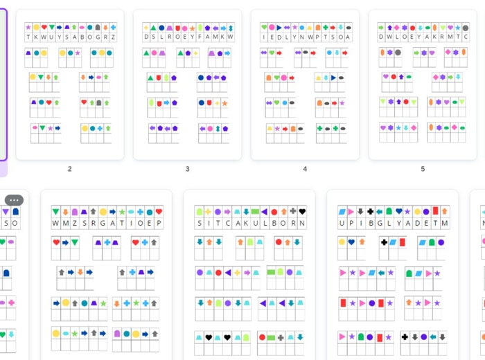 Zaszyfrowane wyrazy - ćwiczenia w czytaniu, pisaniu