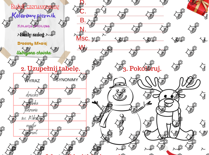 Zadania świąteczne.