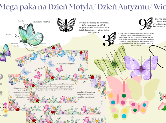 Dzień motyla 14.03/ Dzień Autyzmu/ Wiosna