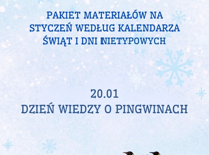 PAKIET MATERIAŁÓW NA STYCZEŃ WEDŁUG KALENDARZA ŚWIĄT I DNI NIETYPOWYCH.
