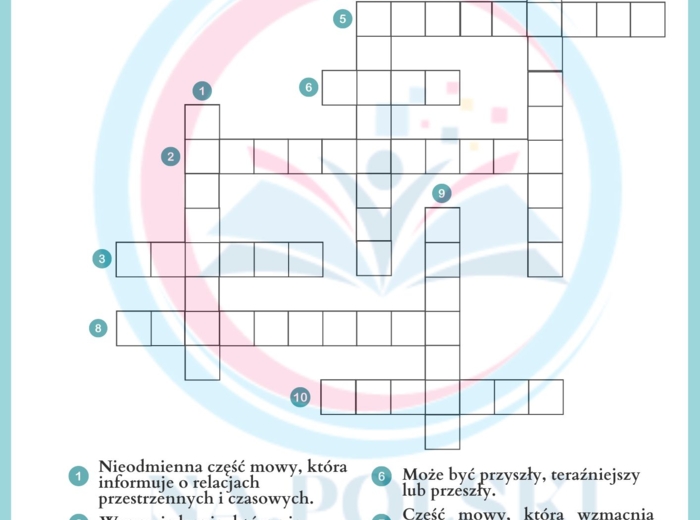 Krzyżówka gramatyczna 4-6