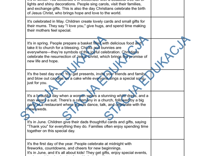 Super Powers 6 Unit 3 - powtórka do sprawdzianu