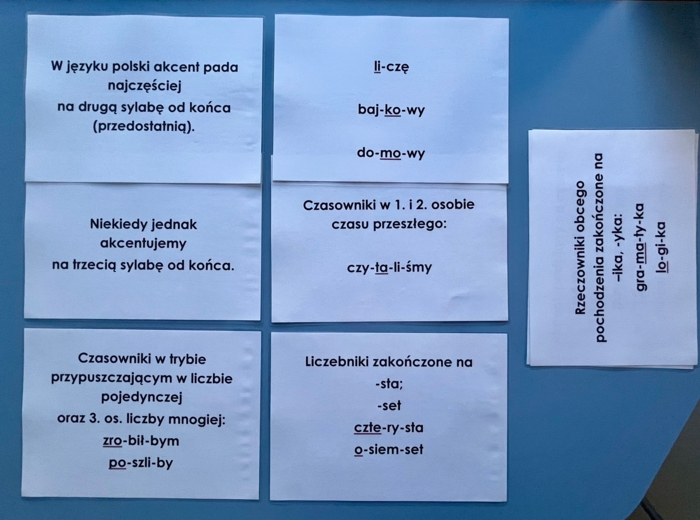 Akcent w języku polskim - teoria i zadania