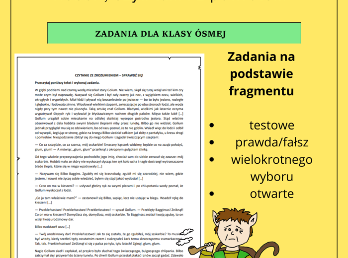 Czytanie ze zrozumieniem: "Hobbit czyli tam i z powrotem"