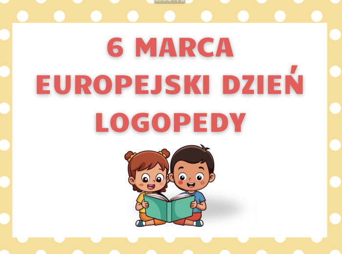 Europejski Dzień Logopedy - gazetka.